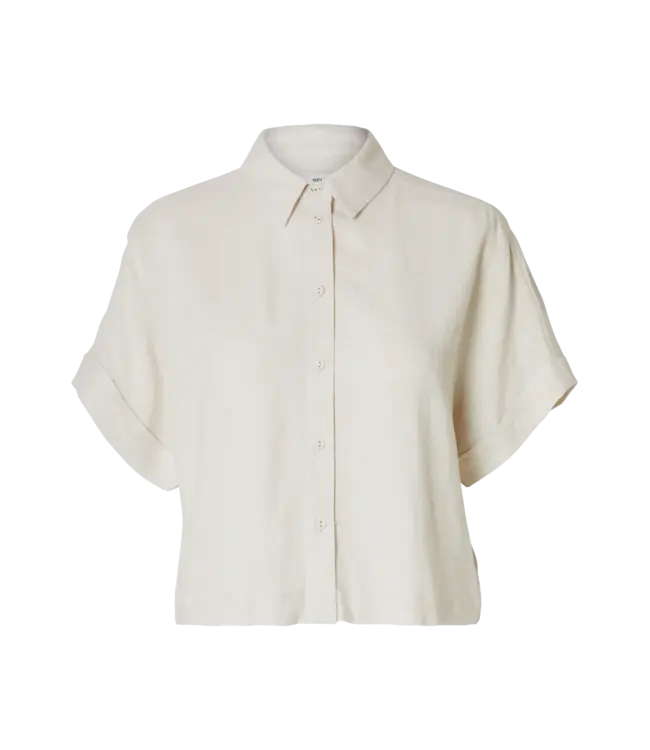 Selected Viva SS Cropped Sun Shirt Noos