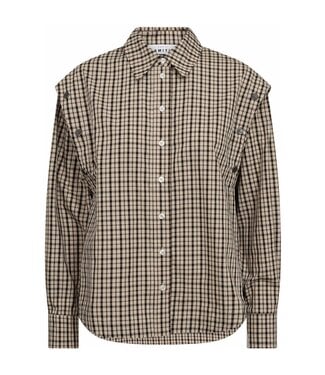 Haute L'Amitié Ruby Check Button Sleeve Shirt