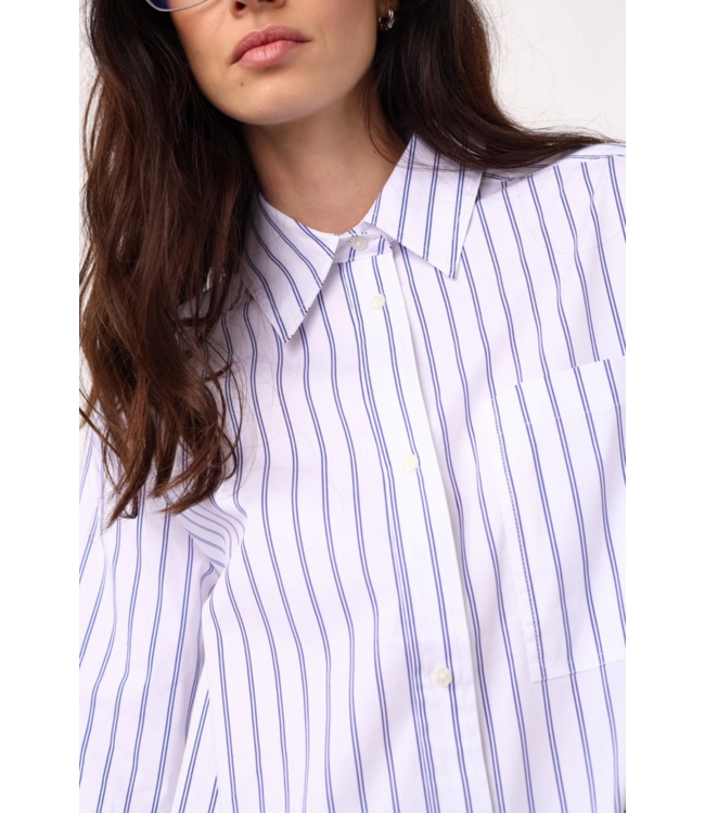 Co’Couture SomoCC Stripe Funnel Neck Shirt