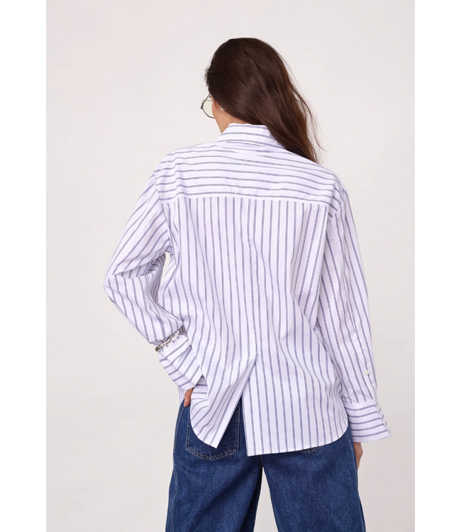 Co’Couture SomoCC Stripe Funnel Neck Shirt