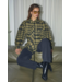 Co’Couture KyelCC Check Tie Pleat Shirt