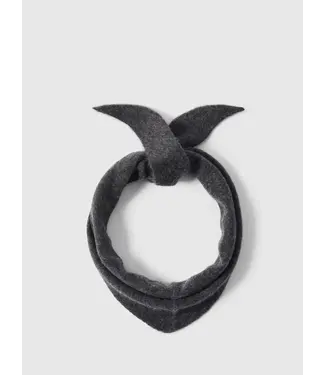 Selected SLWMARIA NARROW CASHMERE SCARF NOOS - Dark Grey Melange