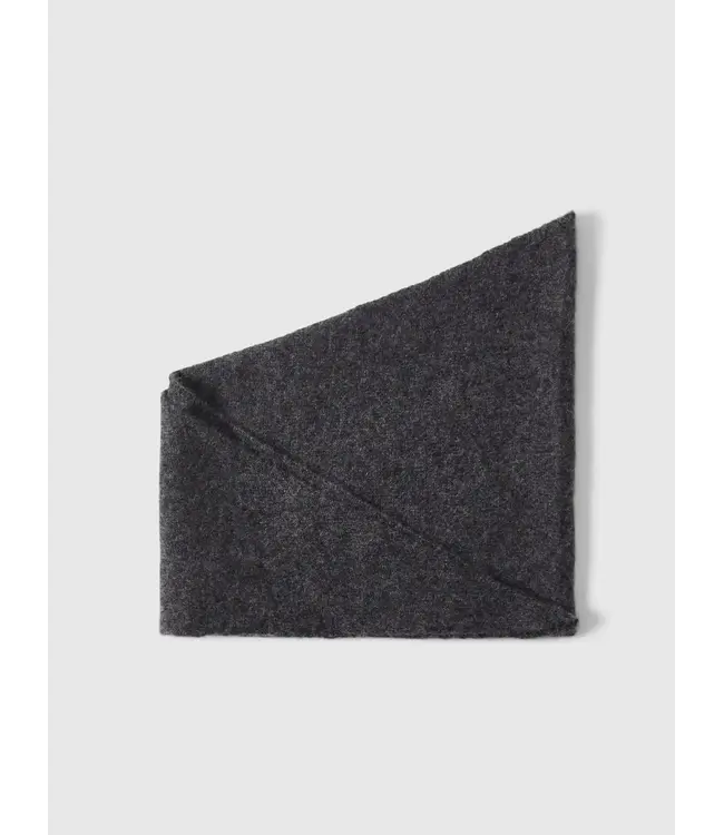 Selected SLWMARIA NARROW CASHMERE SCARF NOOS - Dark Grey Melange