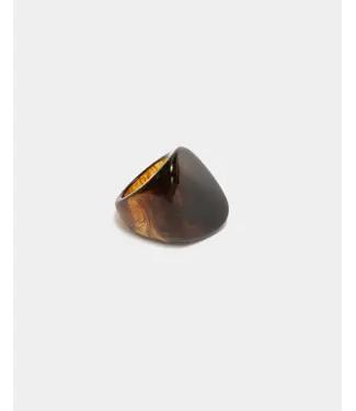 BOW19 Belle ring brown - size 19