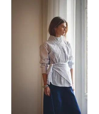 Co’Couture SomoCC Stripe Funnel Neck Shirt