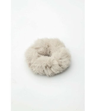 BOW19 Anais Scrunchie Light grey/ off white