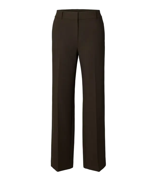 Selected RITA MW WIDE PANT MEL NOOS
