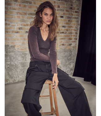 Haute L'Amitié Deep V Rib Acid tee