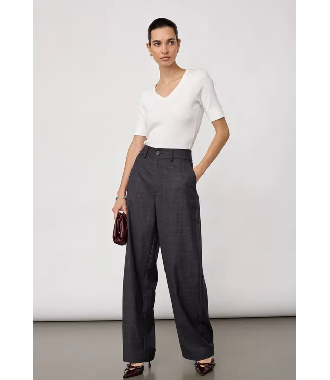 Co’Couture EloraCC Check Barrel Pant