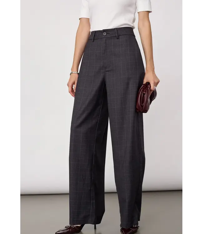 Co’Couture EloraCC Check Barrel Pant