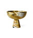 HKliving Marbled bowl on base ochre