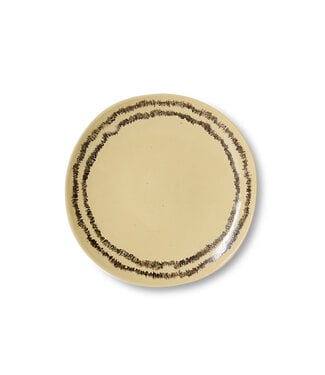 HKliving 70s ceramics side plate, Vanilla