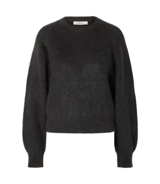 Selected Mira LS Knit Short O-Neck NOOS