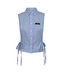 Haute L'Amitié Front Lap Blue Check Shirt