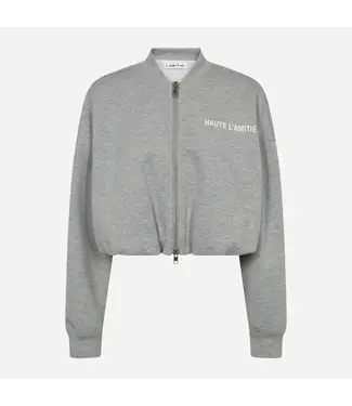 Haute L'Amitié Maxi Crop Zip Sweat