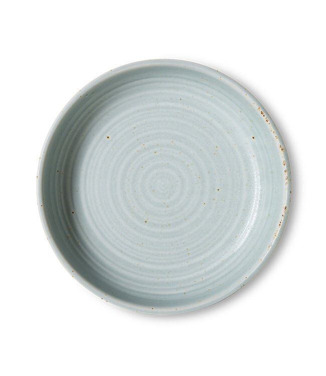 HKliving Chef ceramics: deep plate M - soft blue