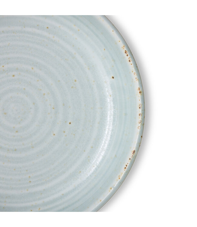 HKliving Chef ceramics: deep plate M - soft blue