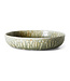 HKliving Chef ceramics: deep plate L - rustic green