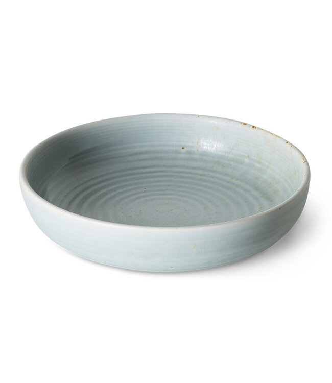 HKliving Chef ceramics: deep plate L - soft blue