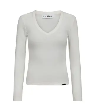 Haute L'Amitié Deep v ls rib Tee