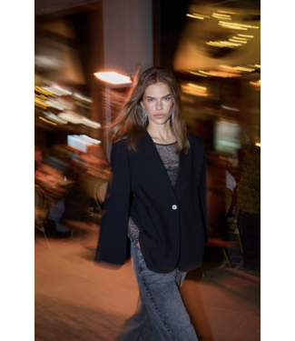 Co’Couture VolaCC Cape Button Blazer