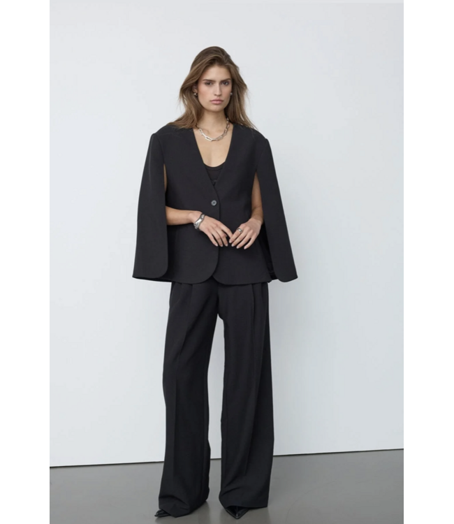 Co’Couture VolaCC Cape Button Blazer
