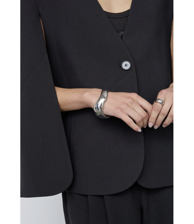 Co’Couture VolaCC Cape Button Blazer