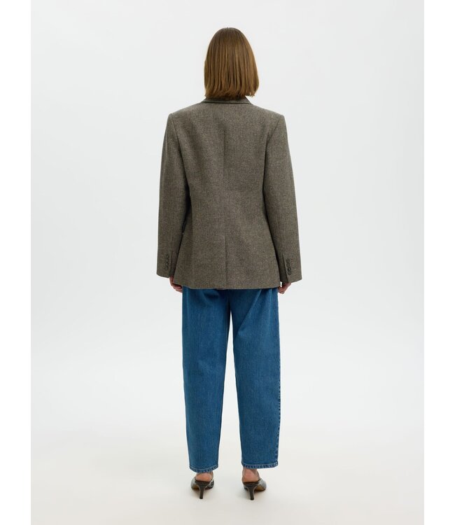 Selected Reeda Wool Blend DB Blazer