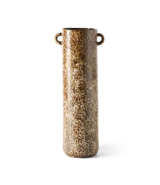 HKliving Long vase reactive brown