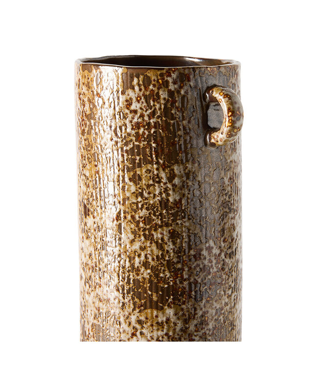 HKliving Long vase reactive brown