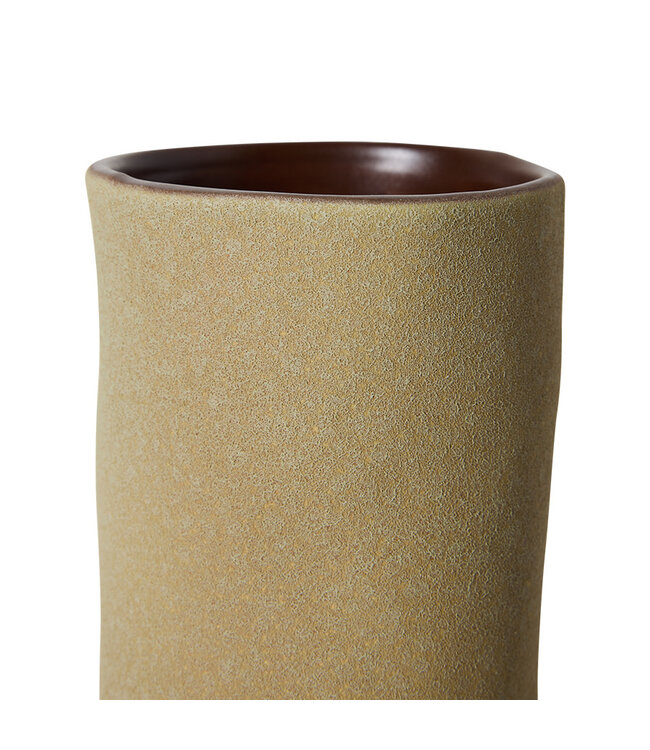 HKliving Long vase mud brown