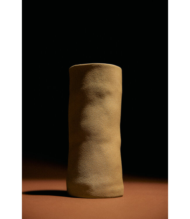 HKliving Long vase mud brown