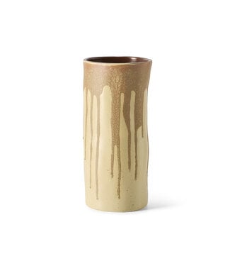 HKliving Long vase melting brown