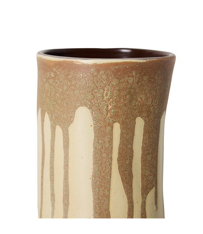 HKliving Long vase melting brown