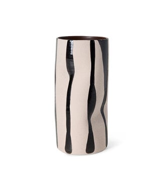HKliving Mono vase sand/black