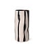HKliving Mono vase sand/black