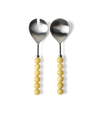 HKliving Salad cutlery lemon set of 2