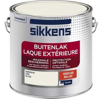 Sikkens buitenlak hoogglans RAL 9010 - 2,5 liter