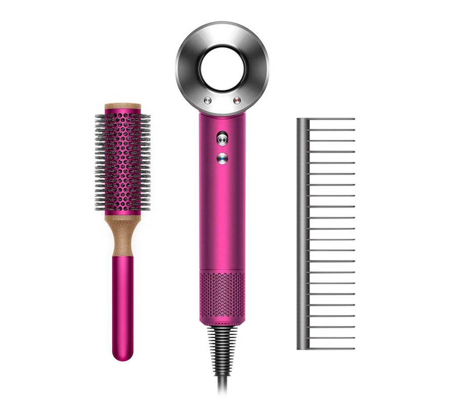 Dyson Supersonic Föhn Met Borstelset - Fuchsia / Nikkel - Limited Edition