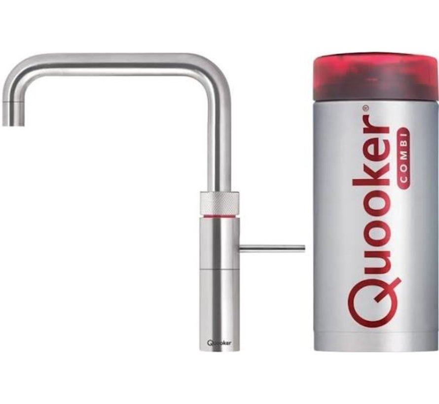 Quooker Fusion Square RVS met COMBI+ boiler 3-in-1 kraan