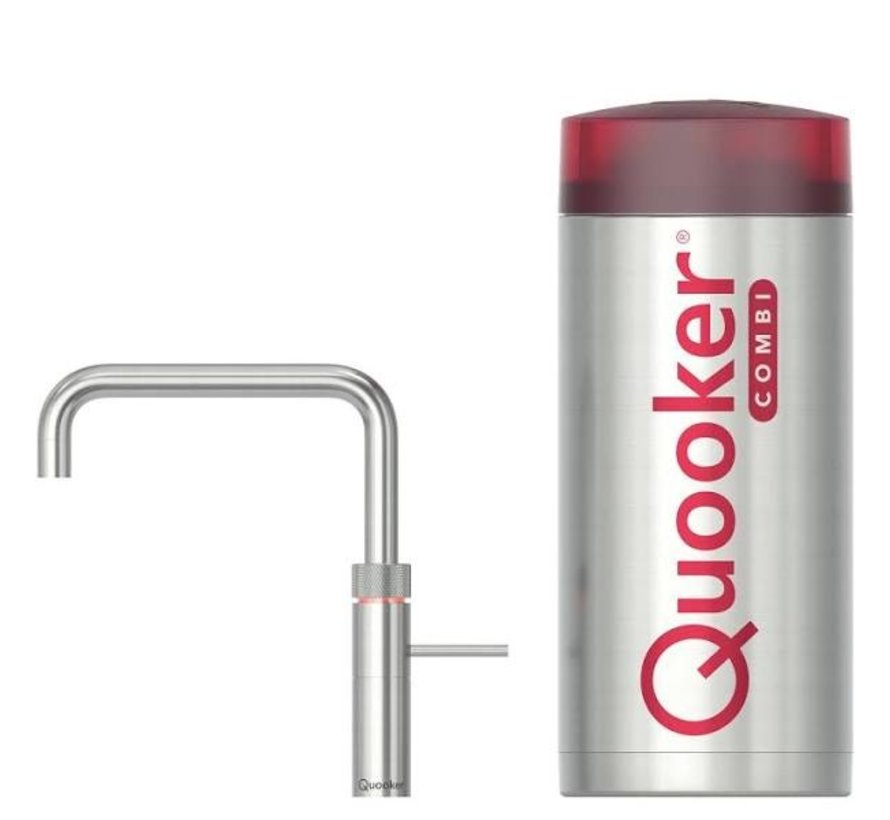Quooker Fusion Square RVS met COMBI+ boiler 3-in-1 kraan