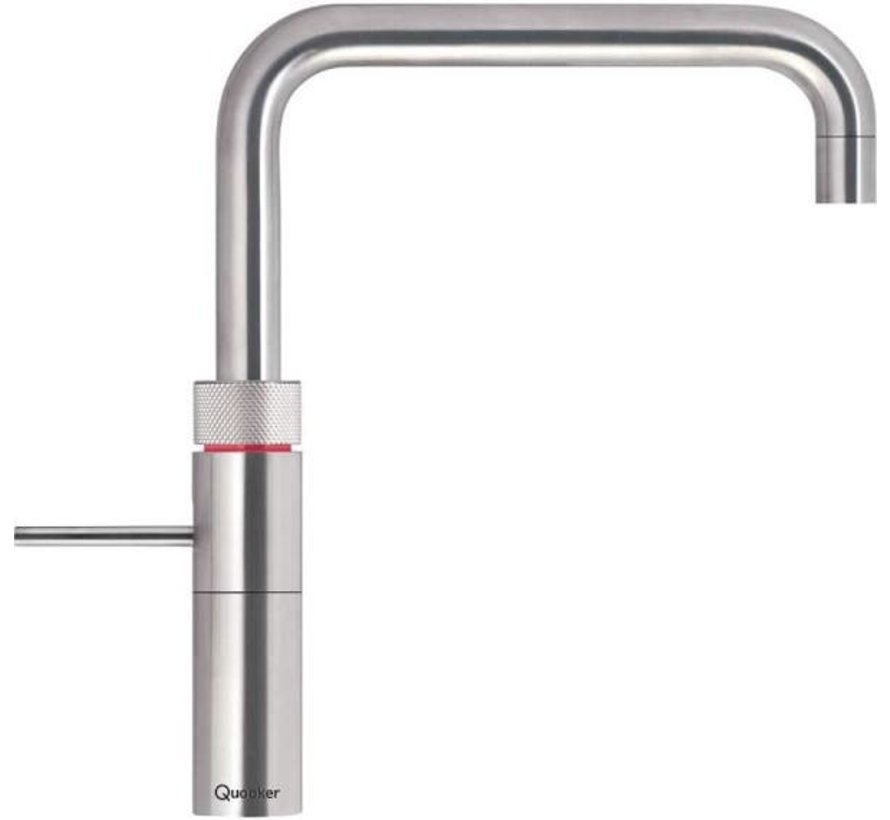 Quooker Fusion Square RVS met COMBI+ boiler 3-in-1 kraan