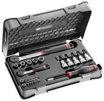 Facom dopsleutelset 1/4 "1/2", 26 stuks, RSX.427AP