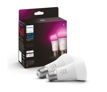 Philips Hue White and Color E27 10.5W Duo pack