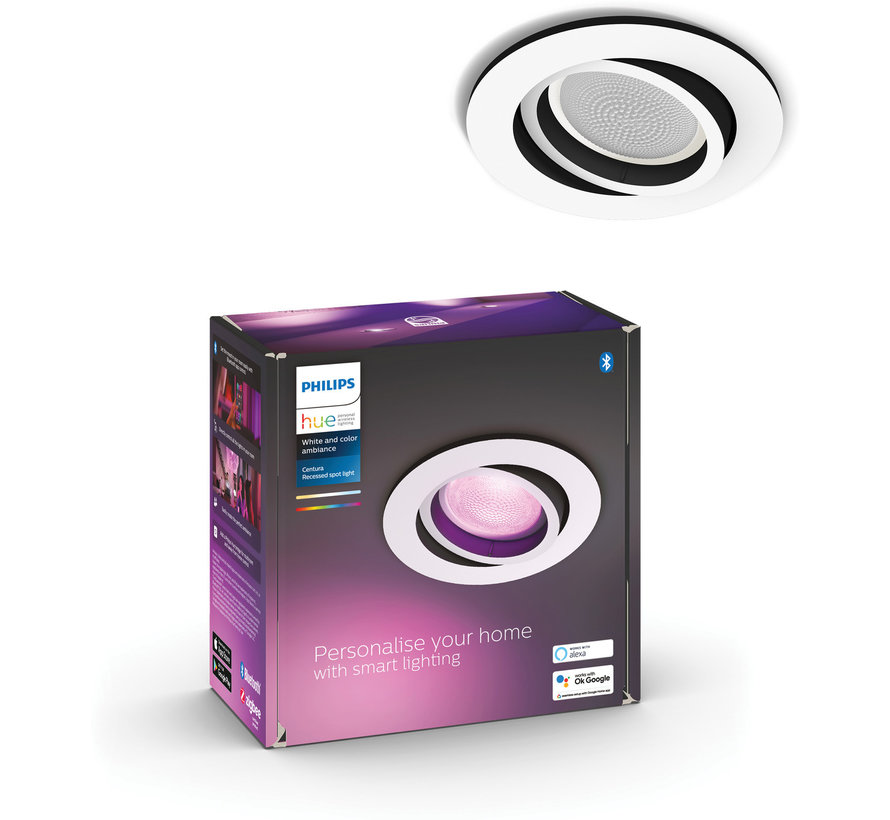 Philips Hue Centura inbouwspot White & Color rond Wit 1-pack