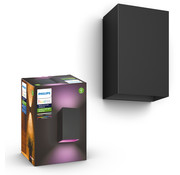 Philips Hue Outdoor Resonate Wandlamp White & Color Zwart