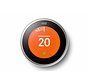 Google Nest slimme thermostaat 3e generatie RVS  - Tweedehands