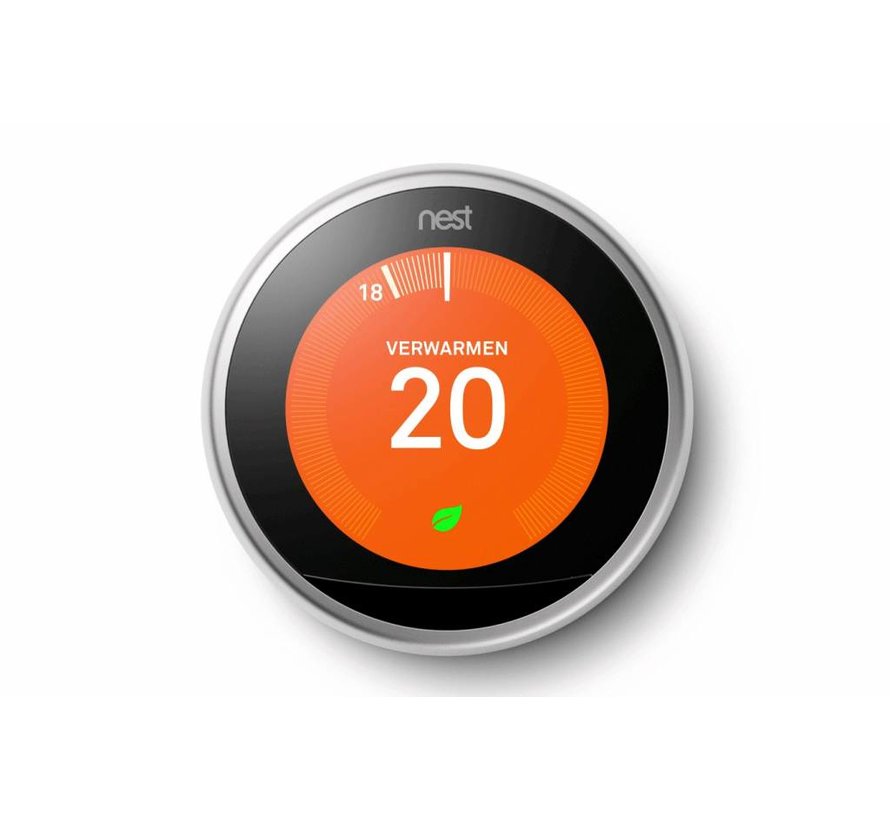 Google Nest thermostaat Roestvrij staal - Tweedehands