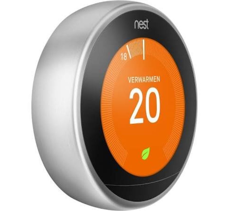 Google Nest thermostaat Roestvrij staal - Tweedehands