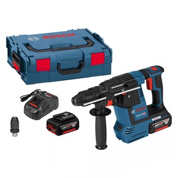 Bosch GBH 18V-26 F 18V Li-Ion Accu SDS-plus combihamer set (2x 5.0Ah accu) in L-Boxx